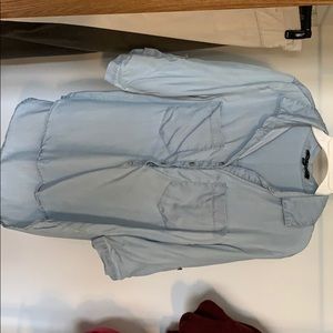 highlow jean looking quarter sleeve top!